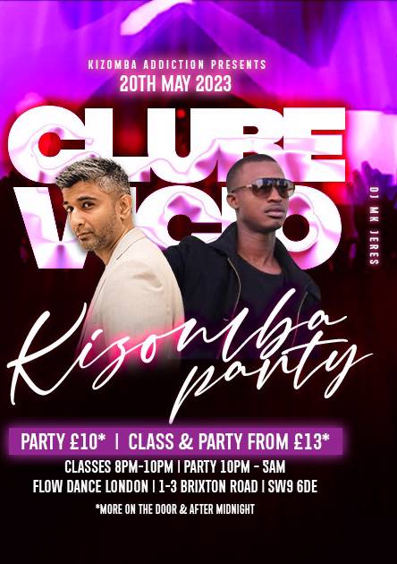 Flyer Clube Vicio: 🍃 London's Most Popular Kizomba Night on Saturdays