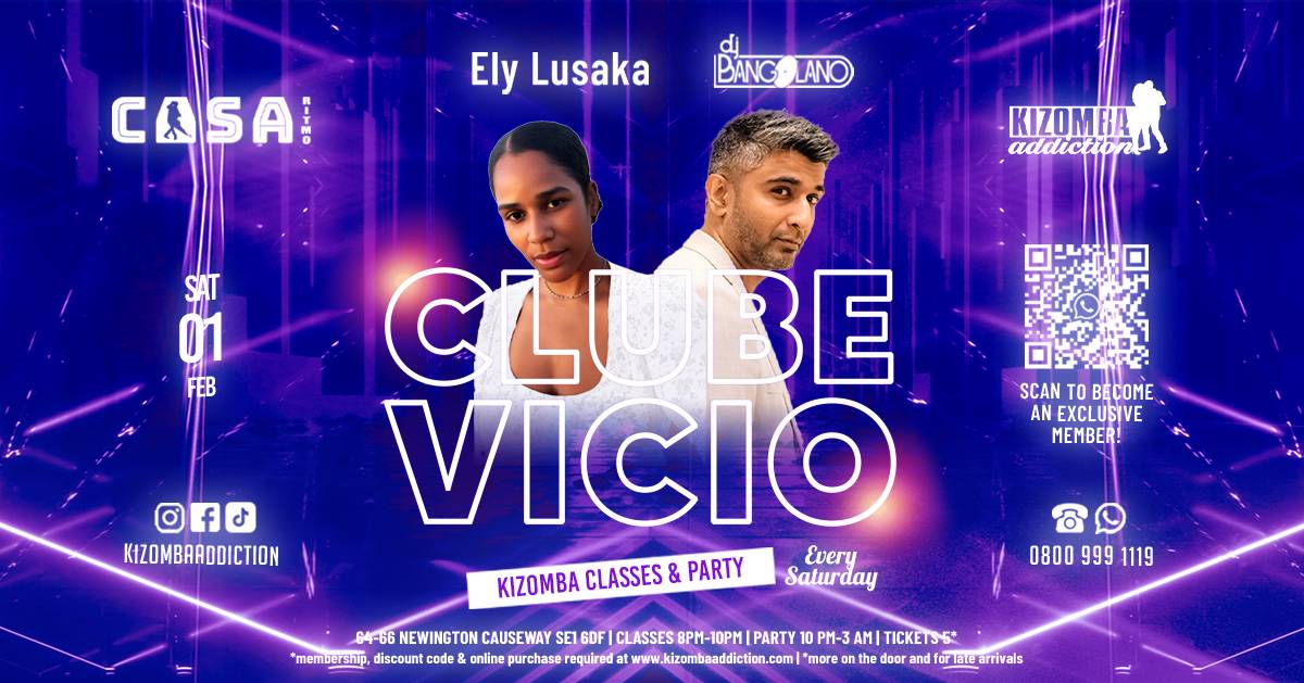 Cover 🎶 🎉 London's No.1 Kizomba Party: Clube Vicio -  with DJ Bangolano