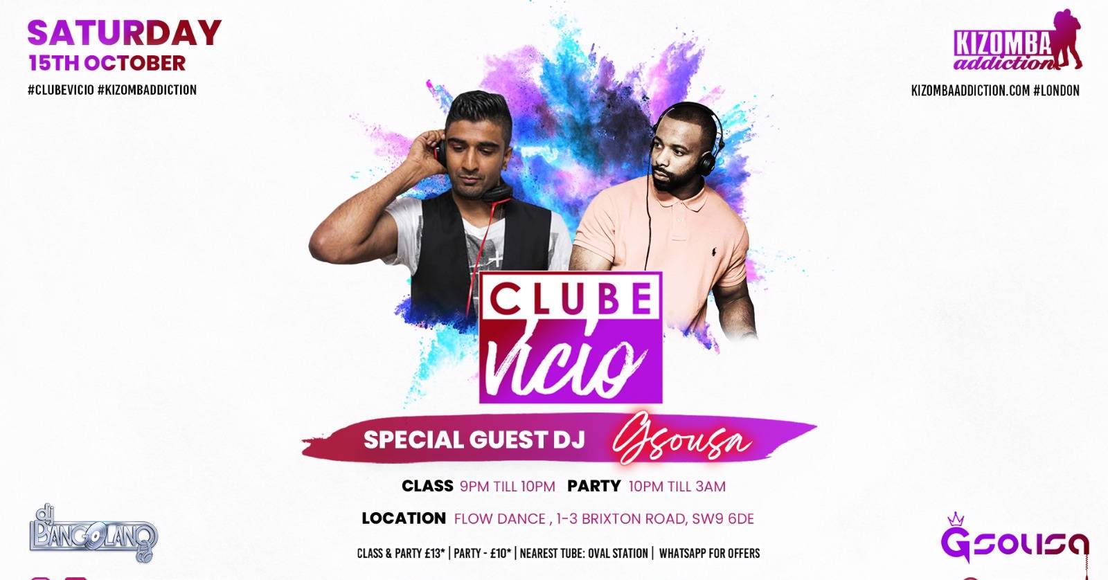 Cover Clube Vicio - Kizomba Party & Dance Classes on Saturday Nights