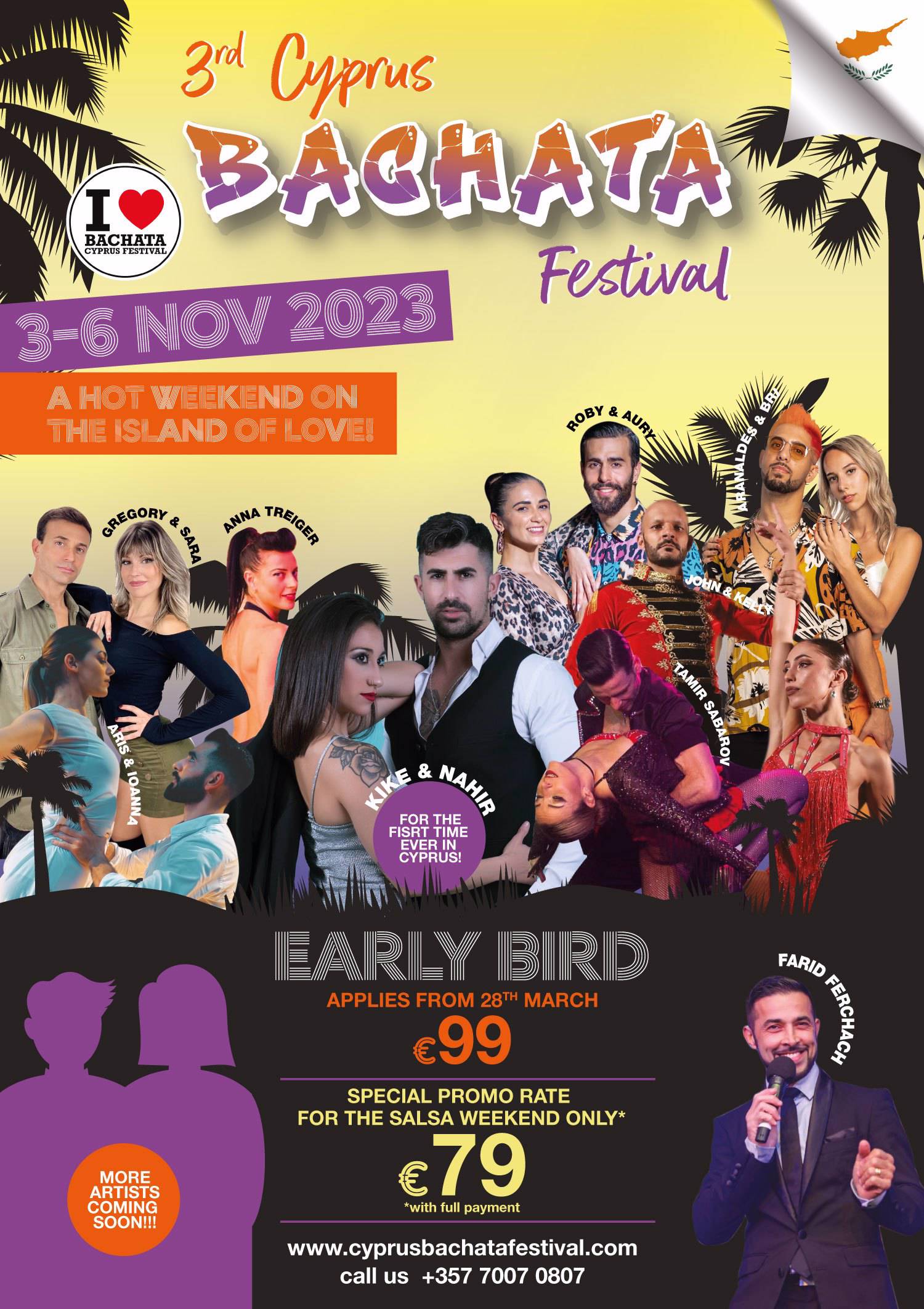Flyer 3rd Cyprus Bachata Festival