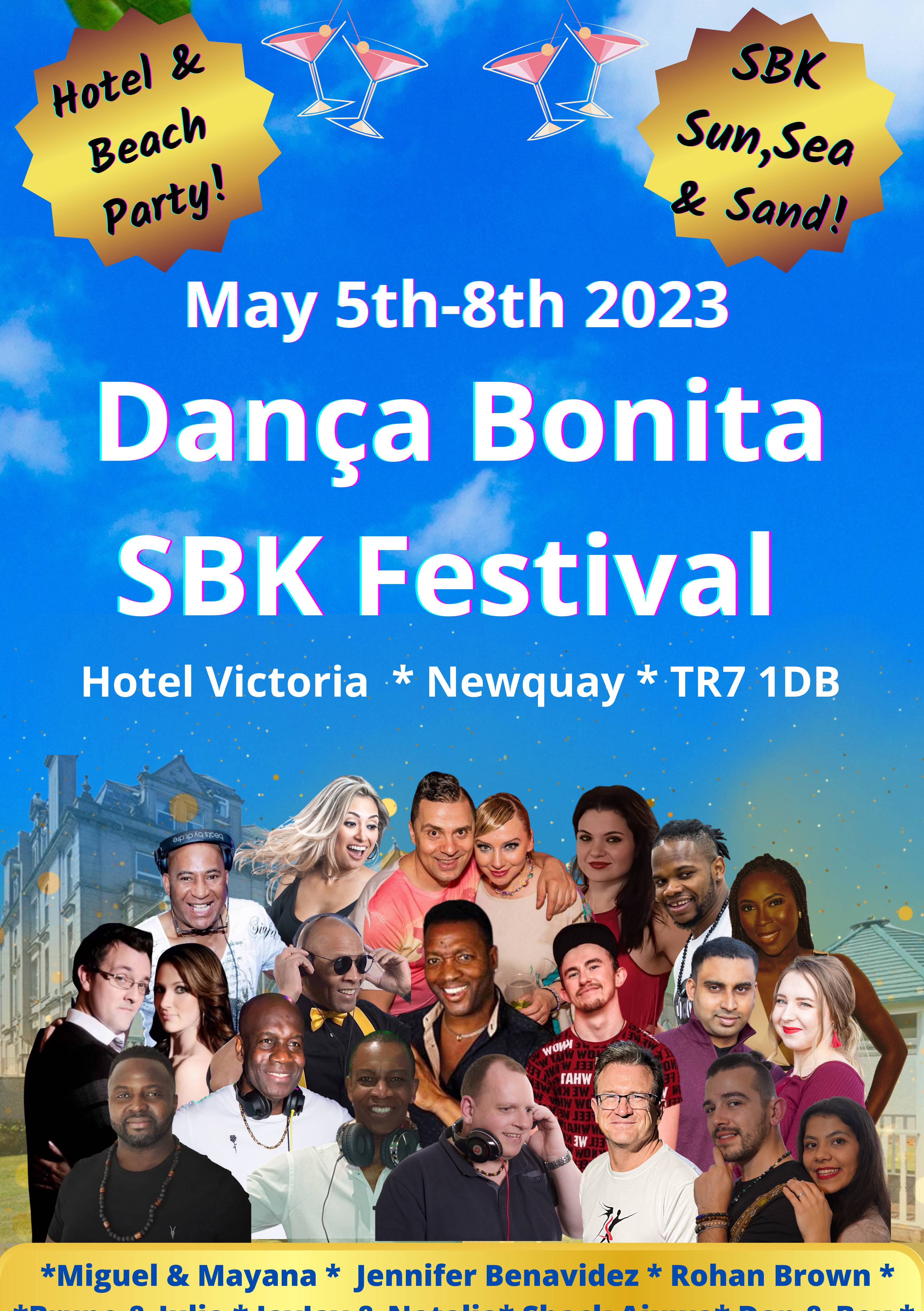 Flyer Dança Bonita SBK Festival & Beach Party