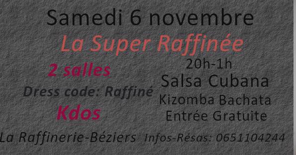 Cover Soirée Super Raffinée Salsa Bachata Kizomba