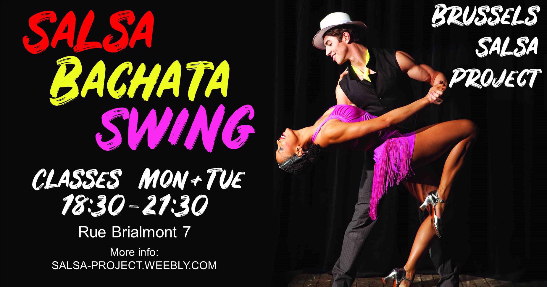 Cover Salsa, Bachata & Swing Classes/Cours