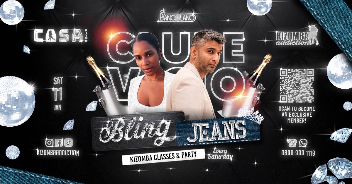 Cover 🎶 London’s No.1 Kizomba Party: Clube Vicio - Bling N Jeans Edition with DJ Bangolano 🎉