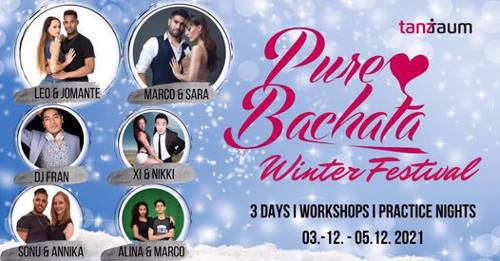 Cover Pure Bachata Winter Festival mit Marco &amp; Sara / Leo &amp; Jomante