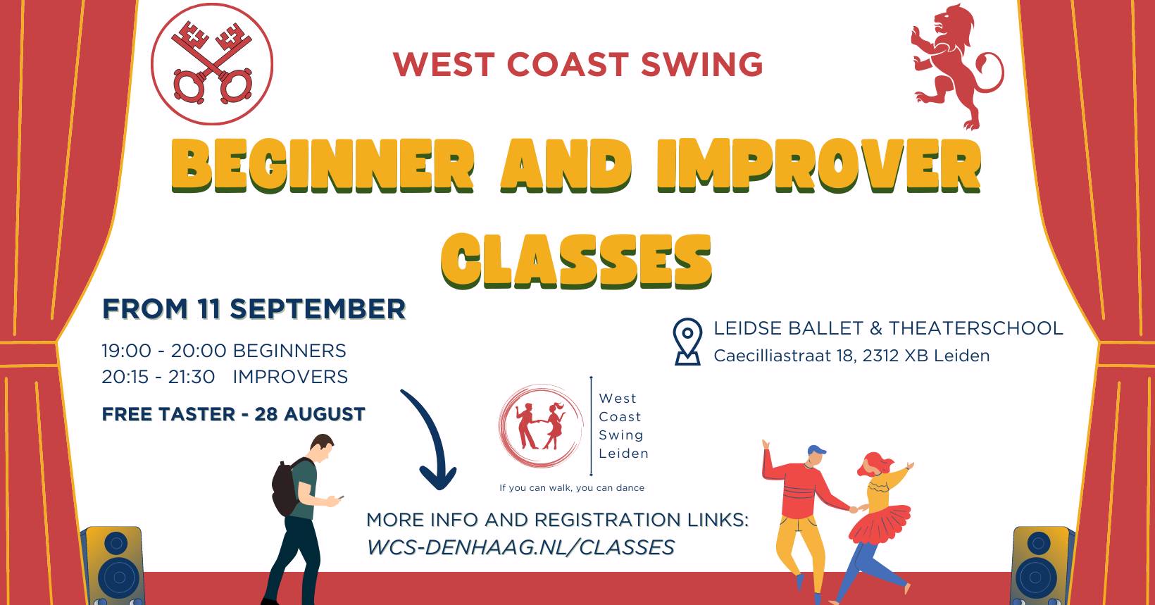 Cover WEST COAST SWING - BEGINNER & IMPROVER CLASSES - Leiden