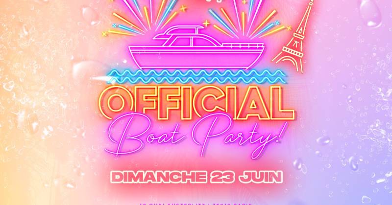 Cover 911 Official Boat Party !