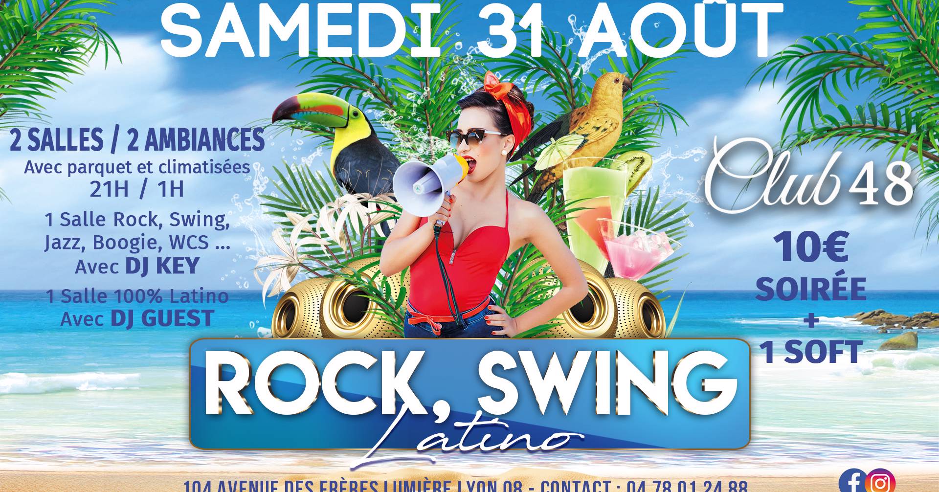 Cover Soirée Rock, Swing & Latino CLUB 48