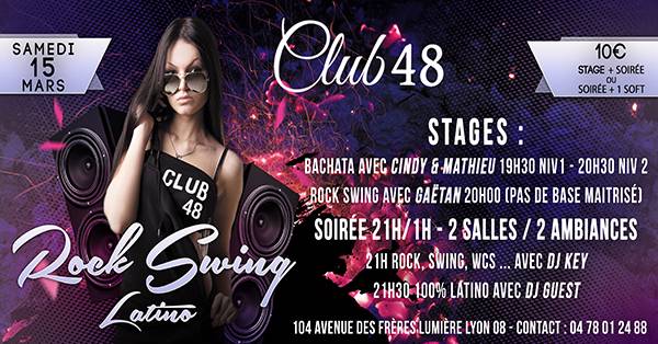 Cover Soirée Rock, Swing & Latino CLUB 48