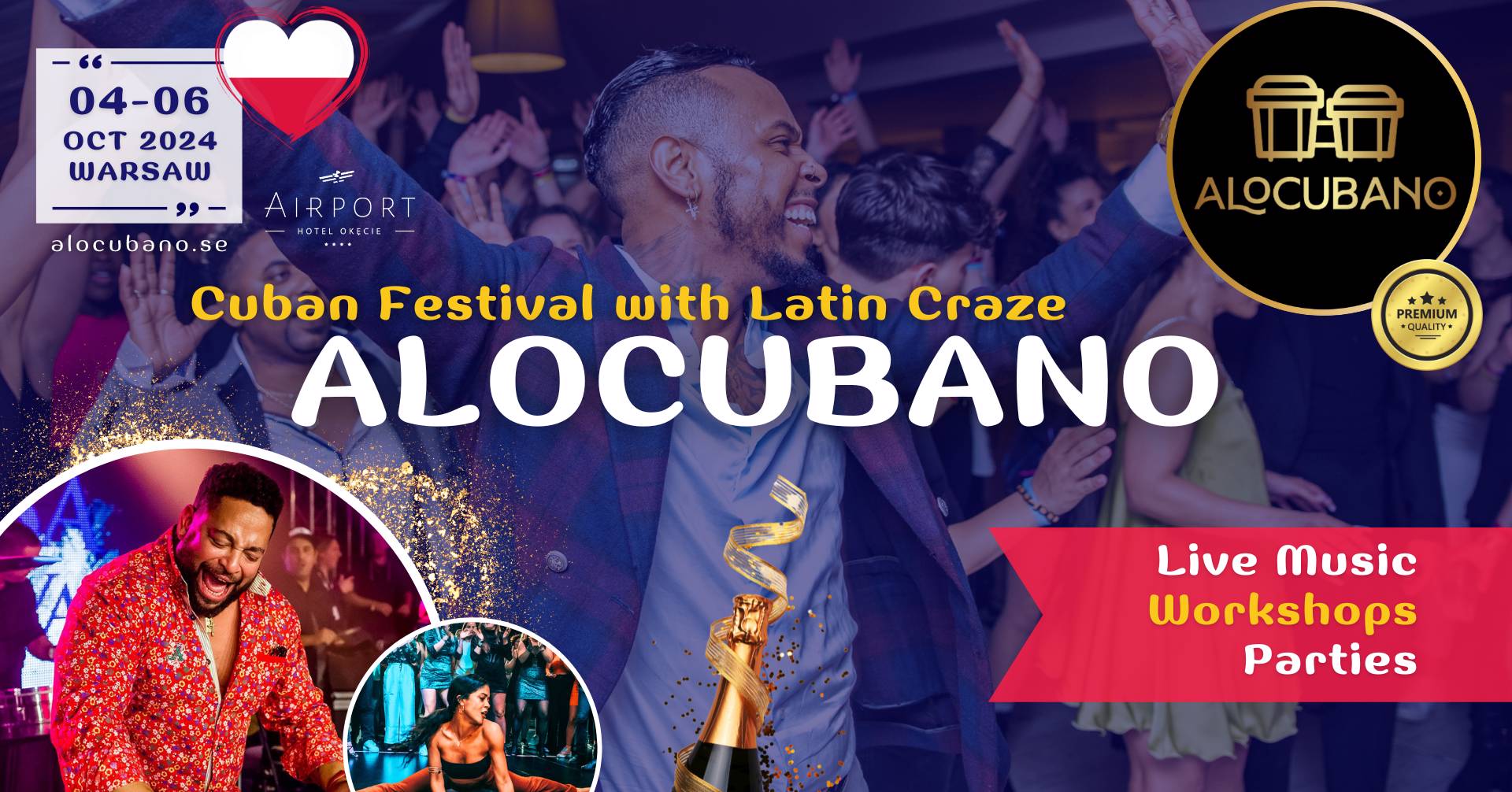 Cover AloCubano Salsa Festival 2024 • Cuban Fever & Latin Craze • Live CONCERT Tripulacion Cubana • WARSAW