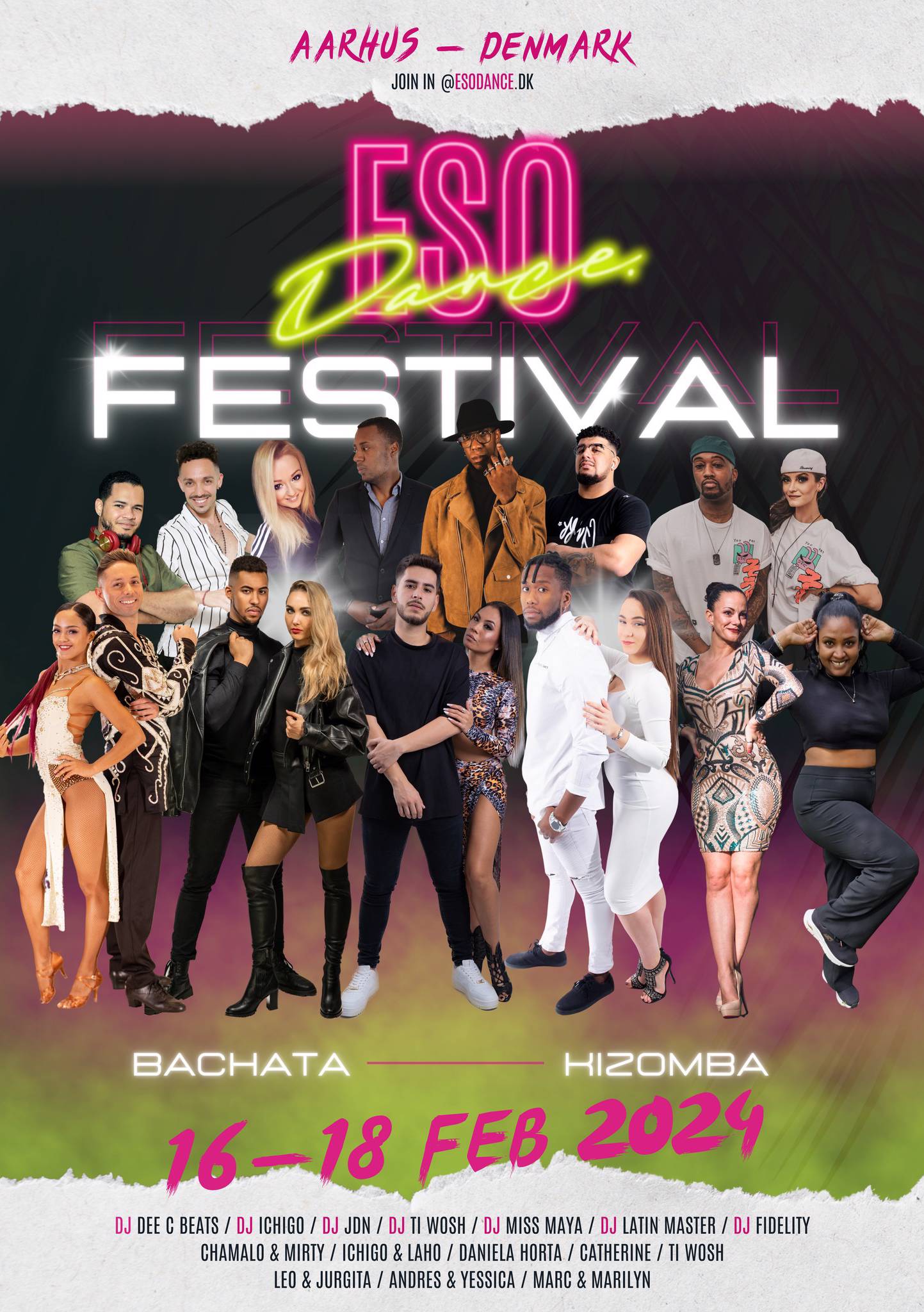 Flyer Eso Dance Festival - Kizomba & Bachata