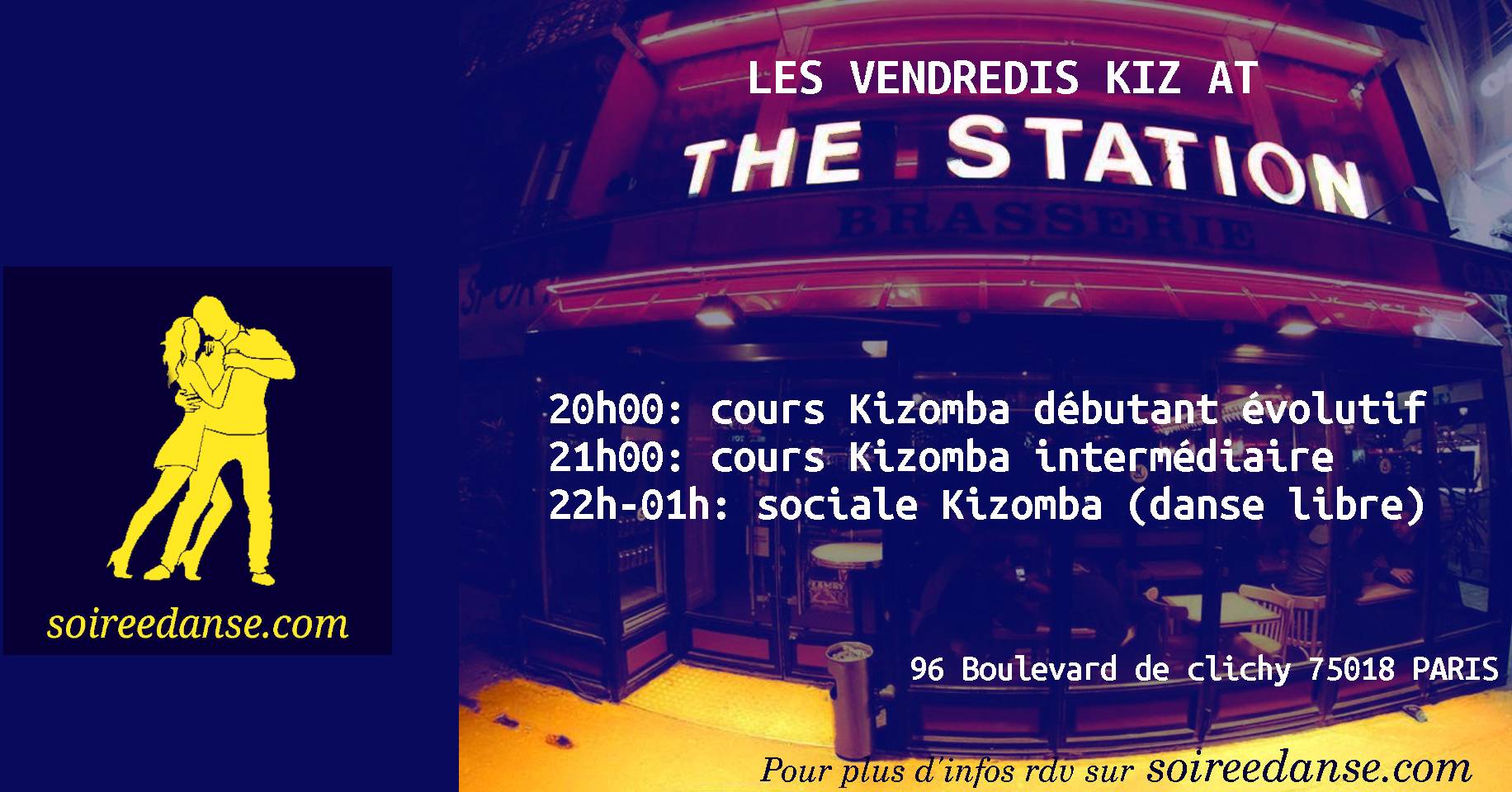 Cover Soirée Kizomba "Kiz at the Station"