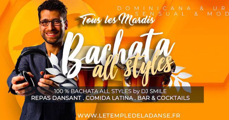 Cover Les mardis bachata all styles au temple de la danse