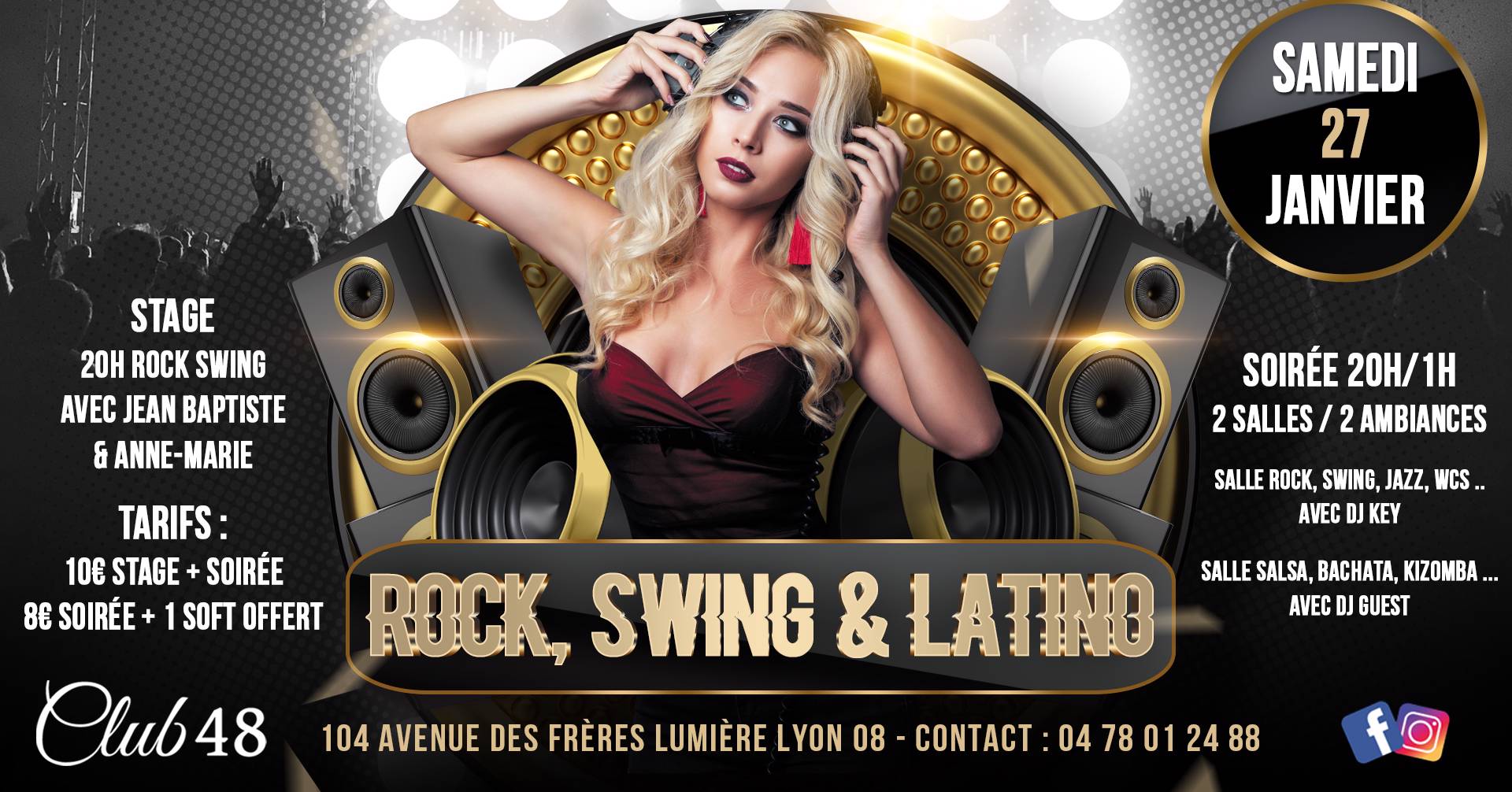 Cover Stage & Soirée Rock, Swing & Latino