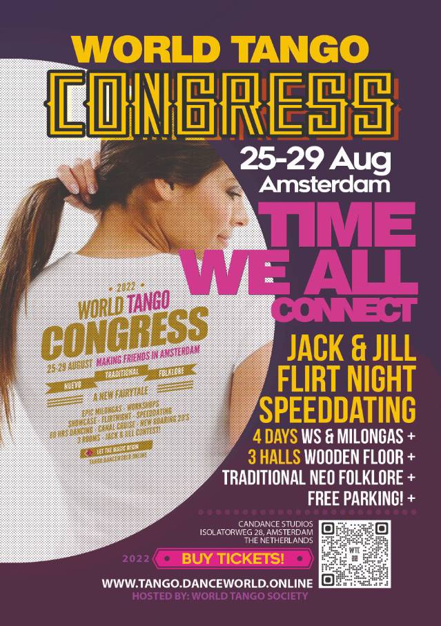 Flyer World Tango Congress '22 Amsterdam
